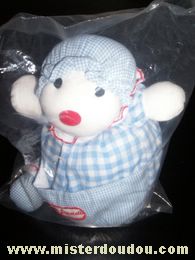 Doudou Souris Jacadi Bleu vichy 