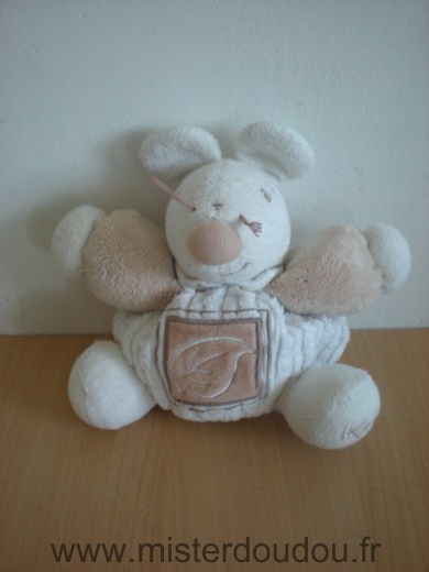 Doudou Souris Kaloo Ecru beige 