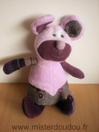 Doudou Souris Les petites marie Mauve les simpleton 