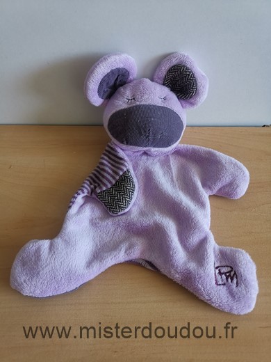 Doudou Souris Les petites marie Mauve les simpletons Manque le nez