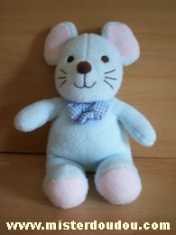 Doudou Souris Luminou Bleu 