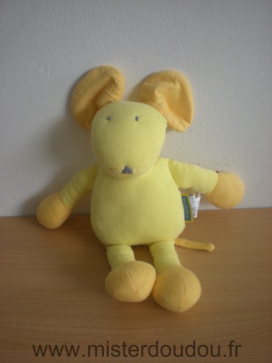 Doudou Souris Marese Jaune 