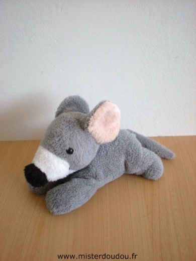 Doudou Souris - Marque non connue - Gris blanc 