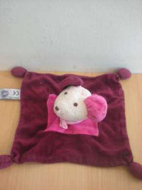 Doudou Souris Mgm Rose, rose fushia 