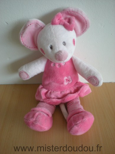 Doudou Souris Nicotoy Rose 