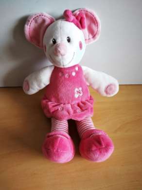 Doudou Souris Nicotoy Rose 