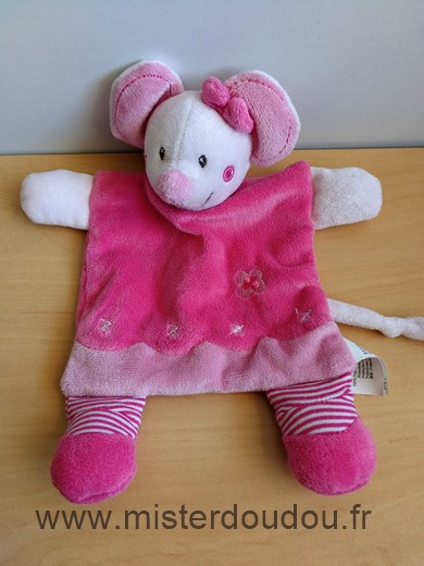 Doudou Souris Nicotoy Rose 