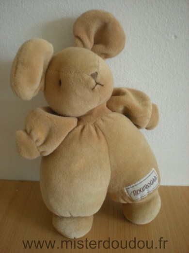 Doudou Souris Nounours Beige 