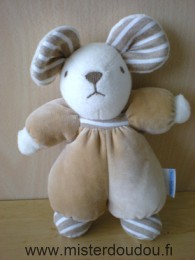 Doudou Souris Nounours Marron blanc 