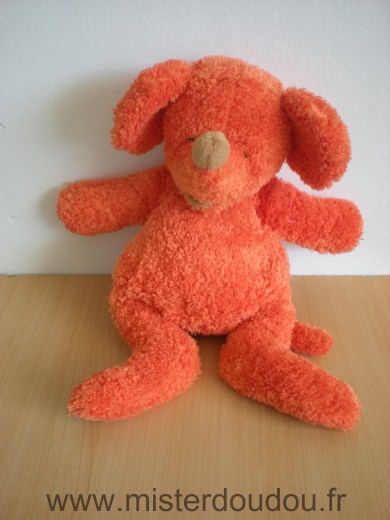 Doudou Souris Nounours Orange 