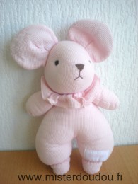 Doudou Souris Nounours Rose 