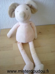 Doudou Souris Nounours Rose beige 