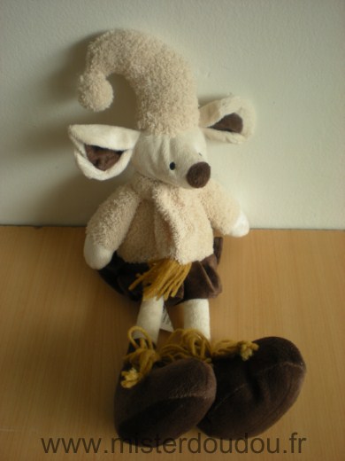 Doudou Souris Plein nord Beige jupe marron 