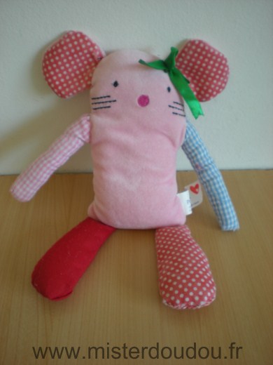 Doudou Souris Prenatal Rose 