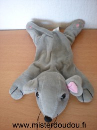 Doudou Souris Shell Gris rose 