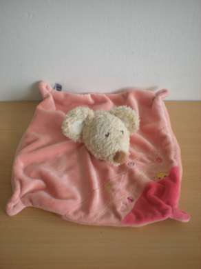 Doudou Souris Tex Rose 