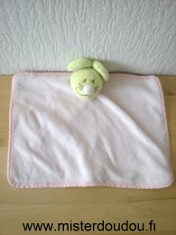 Doudou Souris Tex Rose  tête verte 