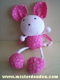 Doudou Souris Vertbaudet Rose Souris musicale