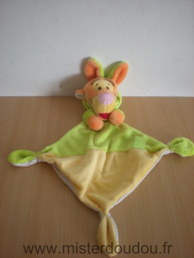 Doudou Tigre 0 Tigrou vert orange 