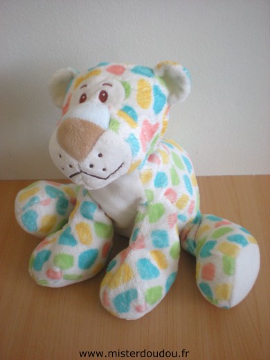 Doudou Tigre Anna club plush Jim multicolore tachetés 