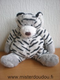 Doudou Tigre Cmp Blanc noir 