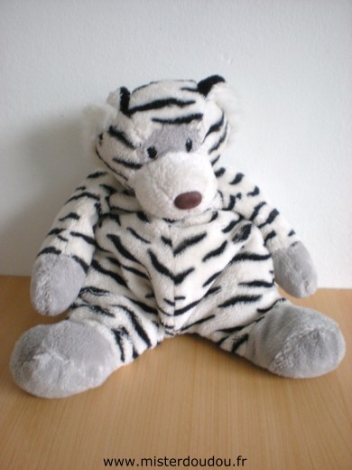 Doudou Tigre Cmp Blanc noir 