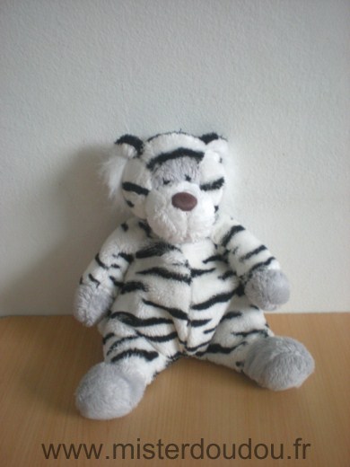 Doudou Tigre Cmp Blanc noir 