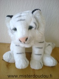 Doudou Tigre Cmp Blanc noir yeux bleus 