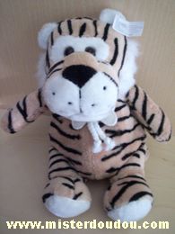 Doudou Tigre Cp international Beige tigré noir 