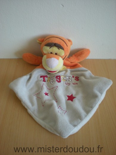 Doudou Tigre Disney Orange gris tigger s toy box nicotoy 