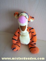 Doudou Tigre Disney Orange noir jaune 