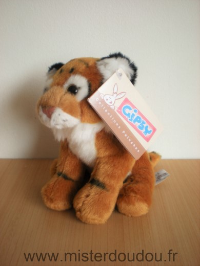 Doudou Tigre Gipsy Marron blanc 