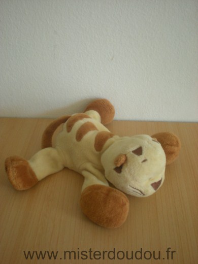 Doudou Tigre Noukie s Beige marron 