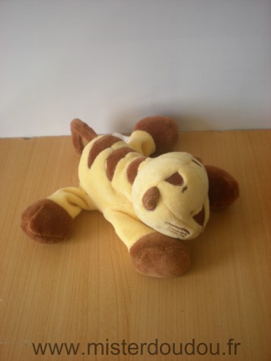 Doudou Tigre Noukie s Jaune marron 