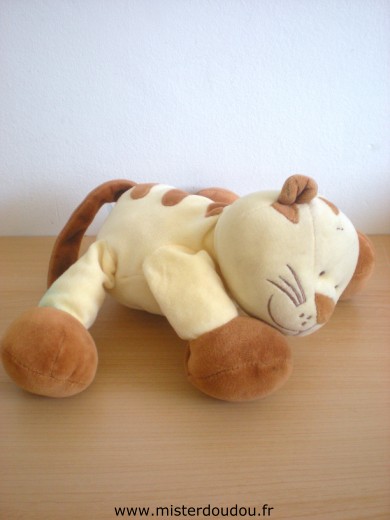 Doudou Tigre Noukie s Jaune marron 