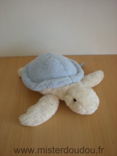 Doudou Tortue Marineland Bleu blanc 