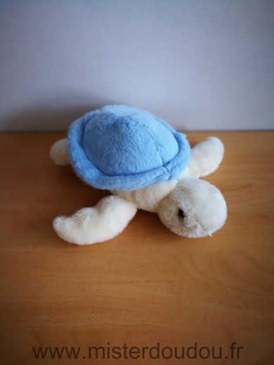 Doudou Tortue Marineland Ecr bleu 