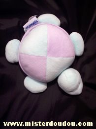 Doudou Tortue Pommette Vert mauve 