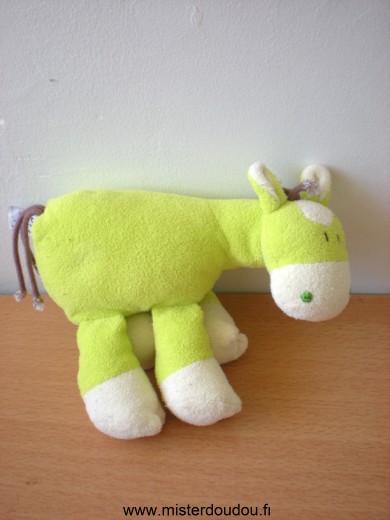 Doudou Vache Ajena Vert 