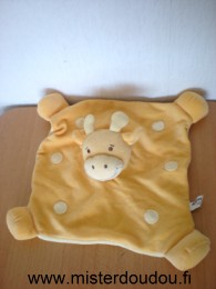 Doudou Vache Althans Jaune et orange 