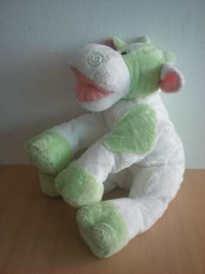 Doudou Vache Anna club plush Blanc vert 