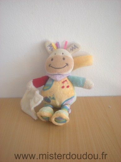 Doudou Vache Baby nat Vert jaune mouchoir Mini doudou
attention la musique ne fonctionne plus