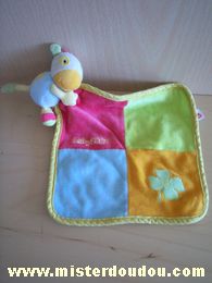 Doudou Vache Baby sun Beu rouge vert jaune trefle vert Baby fehn