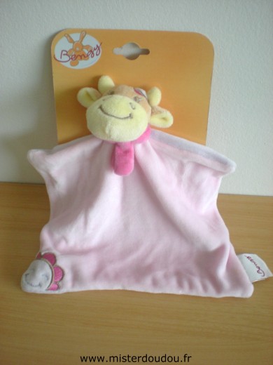 Doudou Vache Bengy Rosalie rose 