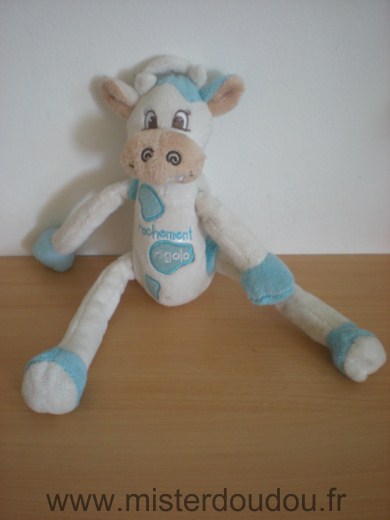 Doudou Vache Cmp Blanc bleu 