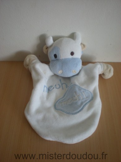 Doudou Vache Cmp Bleu blanc 