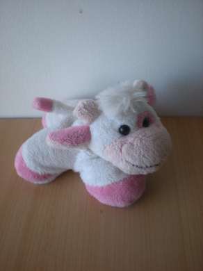 Doudou Vache Cmp Rose blanc 