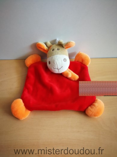 Doudou Vache Cp international Rouge orange 