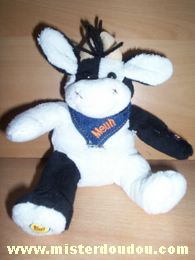 Doudou Vache Fizzy Blanc noir Ne fait plus 