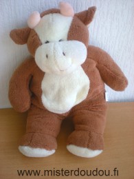 Doudou Vache Gipsy Marron blanc 